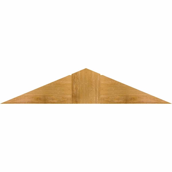 Ekena Millwork Portland Rough Sawn Timber Gable Bracket, Western Red Cedar, 36"W x 7"H x 2"D x 6"F, 5/12 Pitch GBW036X07X0206POR00RWR - main